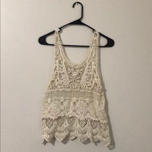 Lace tank top